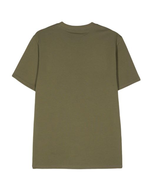 Carhartt Green Script Logo-print Cotton T-shirt for men