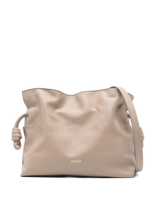 Loewe Natural Flamenco Medium Leather Clutch
