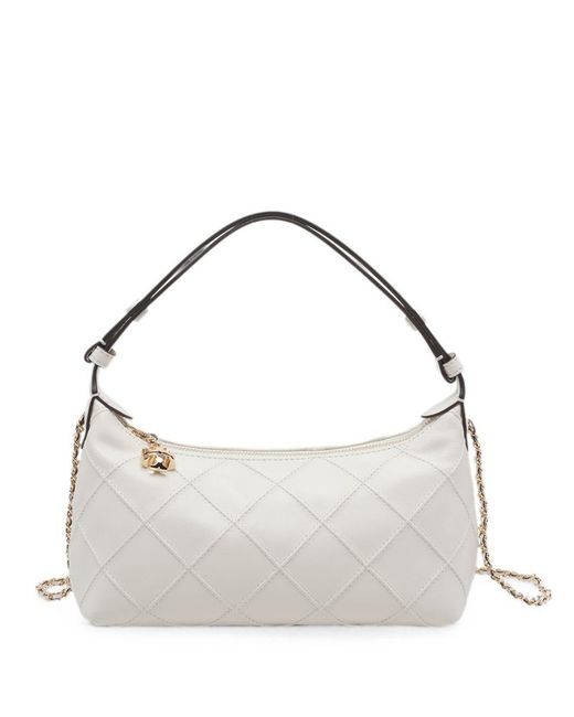 Tory Burch Metallic Fleming Leather Pouch