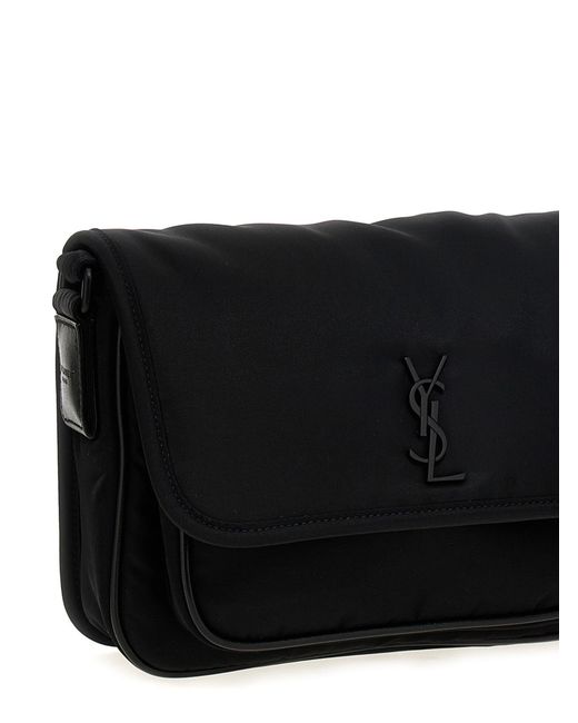Saint Laurent Black Niki Messenger Bag for men