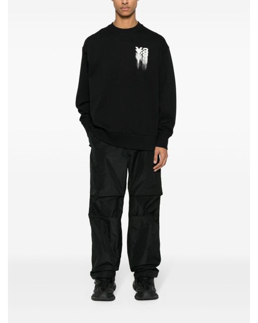 Y-3 Black Gfx Organic Cotton Sweatshirt for men