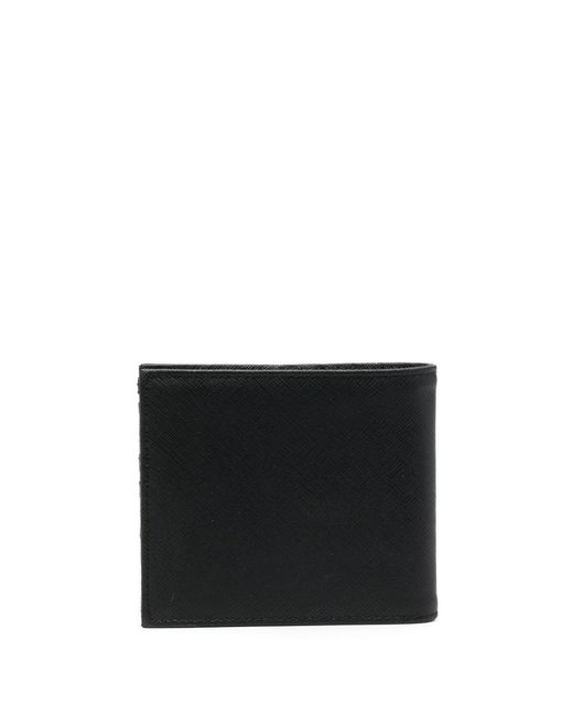 Emporio Armani Black Logo Bifold Wallet for men