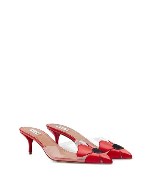 Alaïa Pink Bloom Mules