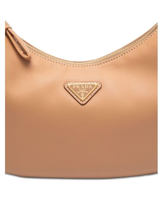 Prada Natural Leather Shoulder Bag