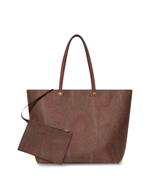 Etro Brown Maxi Essential Tote Bag