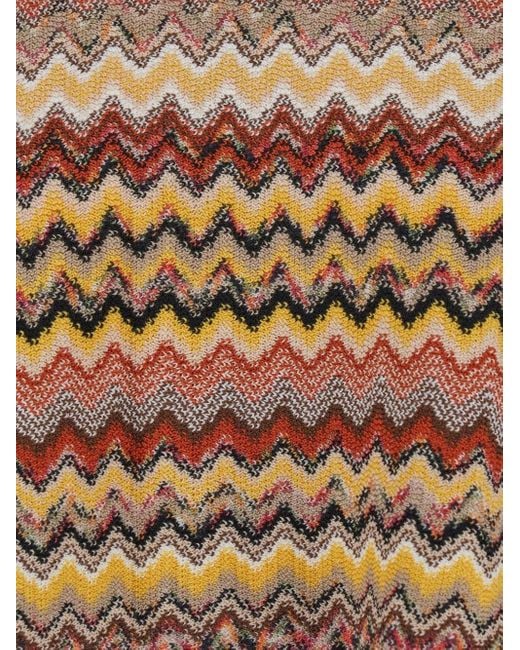 Missoni Brown Poncho With Fringes