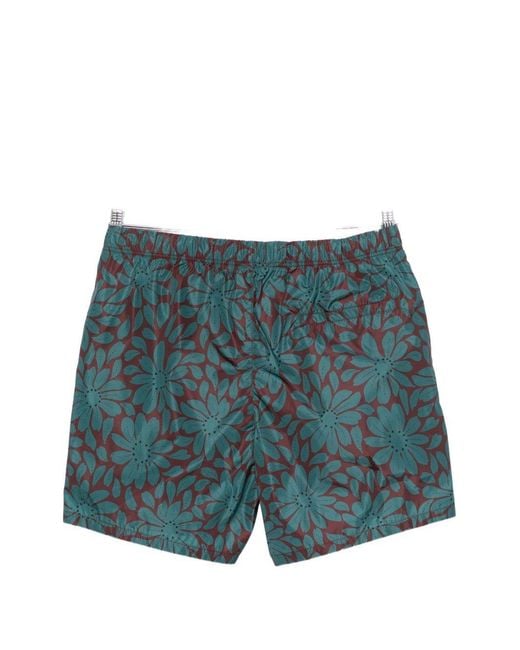 Prada Blue Printed Swimsuit for men