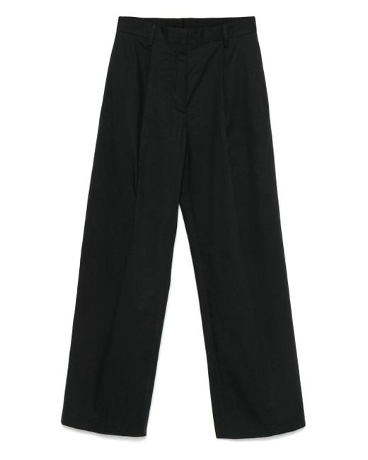 Dries Van Noten Black Portias Cotton Trousers