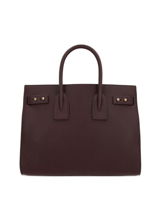 Saint Laurent Brown Sac De Jour Small Leather Handbag