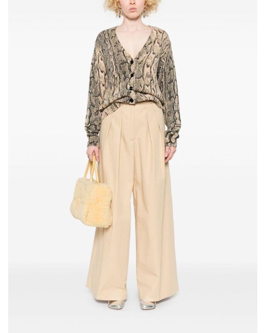 Dries Van Noten Natural Pamplona Cotton Trousers
