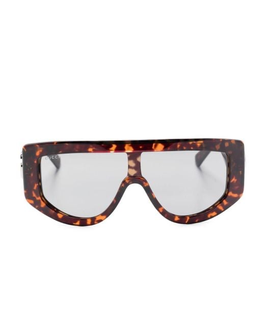 Gucci Brown Rectangular Shape Sunglasses