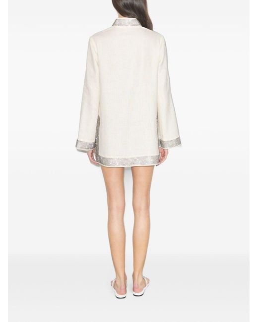 Tory Burch White Linen Tunic