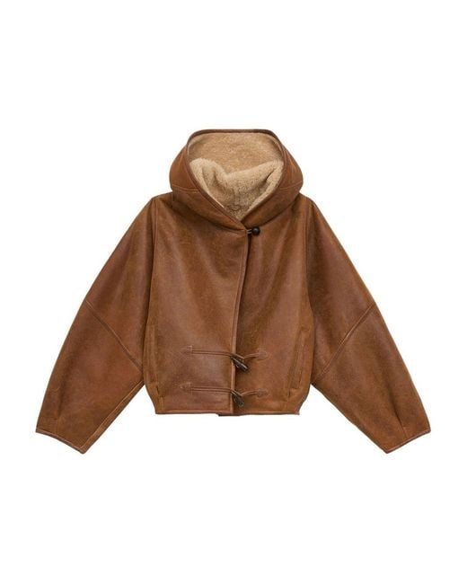 Isabel Marant Brown Amiel Leather Jacket