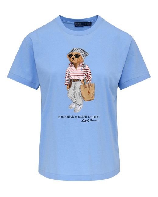 Polo Ralph Lauren Blue T-Shirt With Print