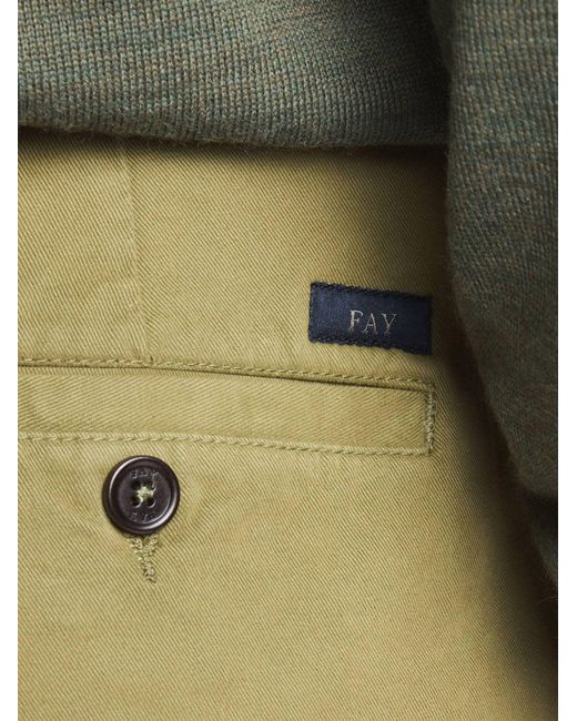 Fay Blue Capri Model Pants for men