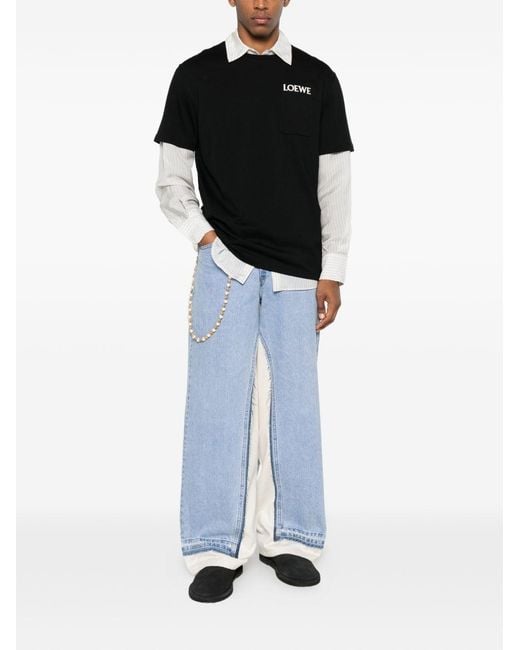 Loewe Black Logo Cotton T-Shirt for men