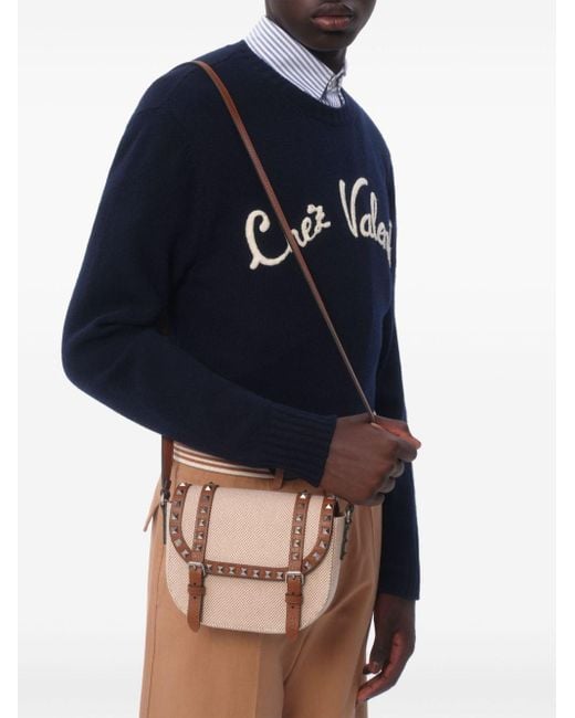 Valentino Blue Chez Wool Sweater for men