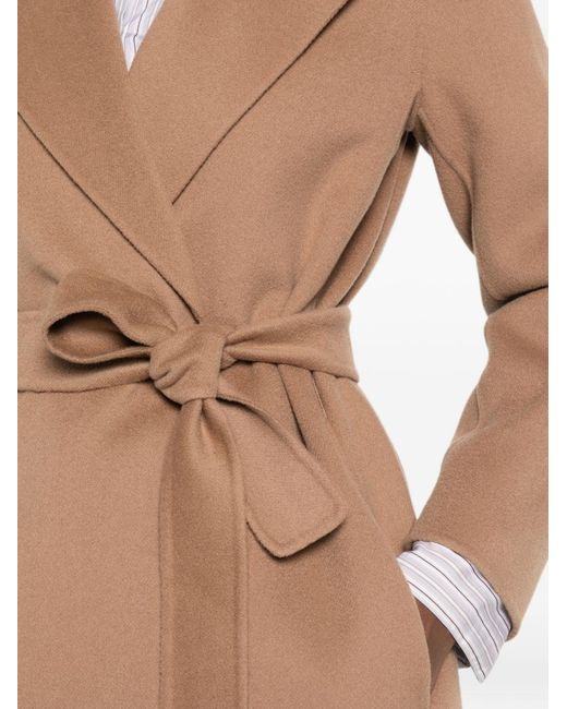 Max Mara Natural Wool Long Coat