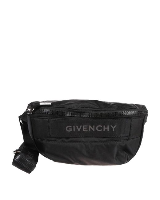 Givenchy Black Waist Bag With Logo for men
