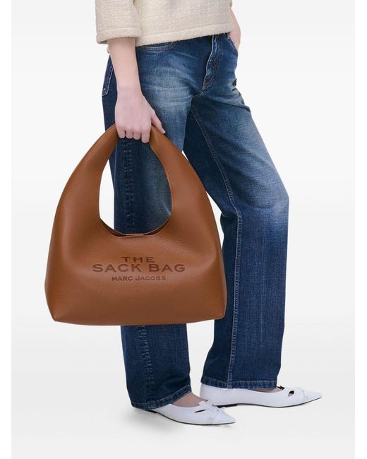Marc Jacobs Brown The Sack Leather Handbag
