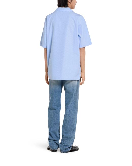 Gucci Blue Bowling Shirt for men