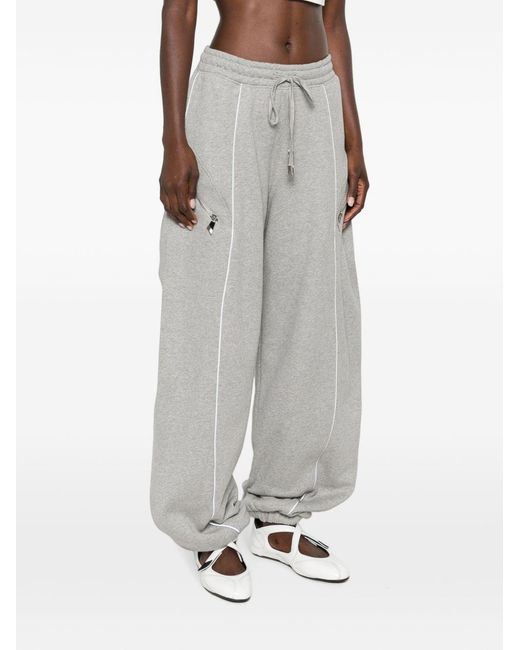 The Attico Gray Cotton Trousers