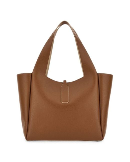 Hogan Brown Trend Leather Tote