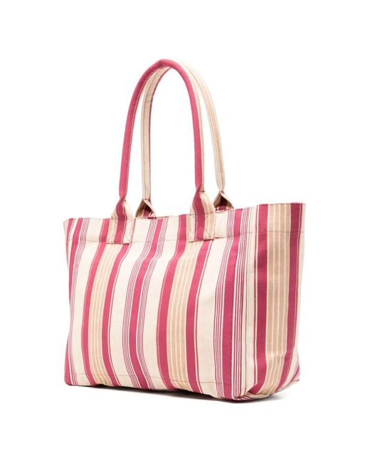 Isabel Marant Pink Yenky Zipped Cotton Tote