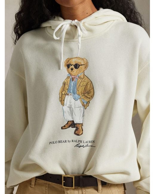 Polo Ralph Lauren White Polo Bear Sweatshirt