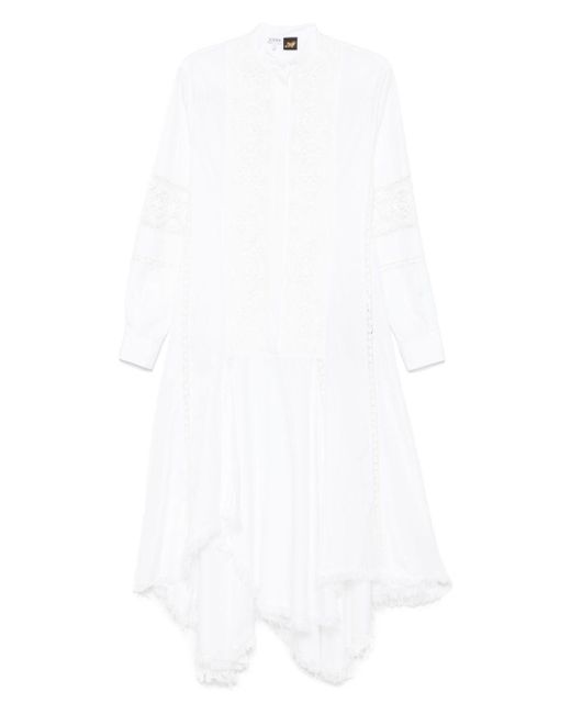 Loewe White Cotton Chemisier Dress