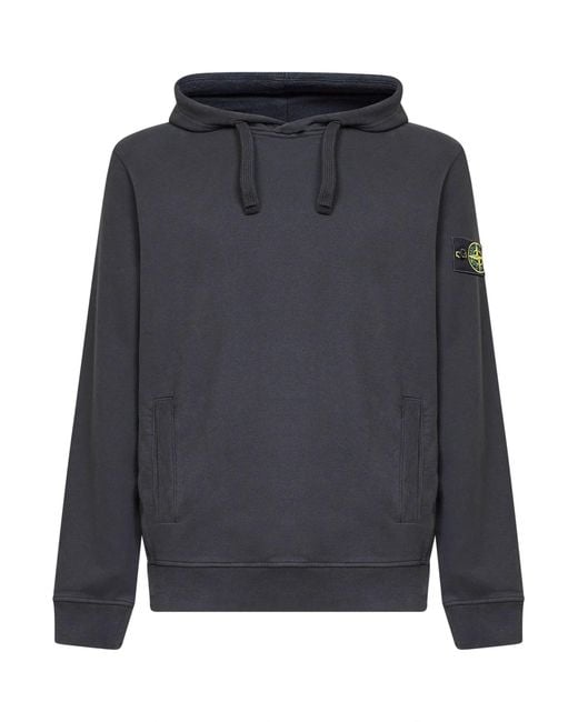 Stone Island Gray Cotton Sweatshirt for men