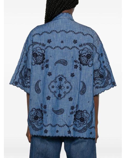 Zimmermann Blue Aster Denim Shirt