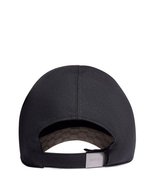 Gucci Black Gg Detail Baseball Cap for men