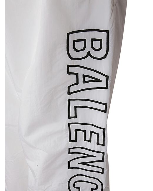 Balenciaga White Pants With Logo for men