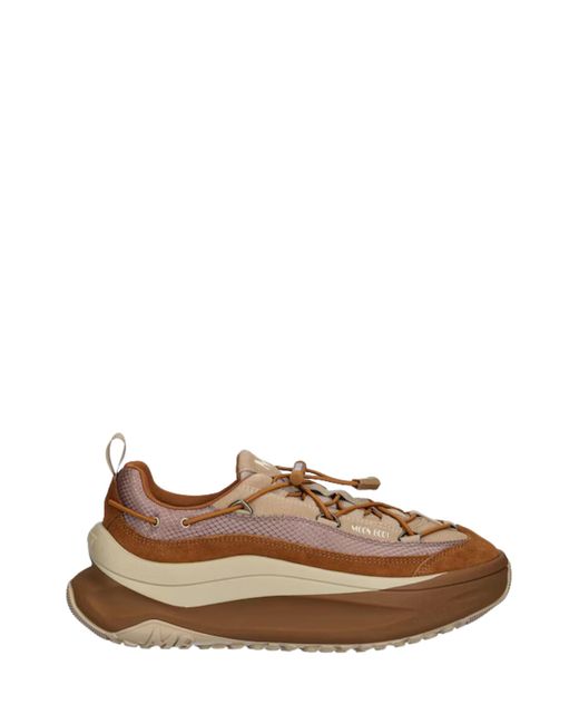 Moon Boot Brown Sneakers Cow Suede Polyester