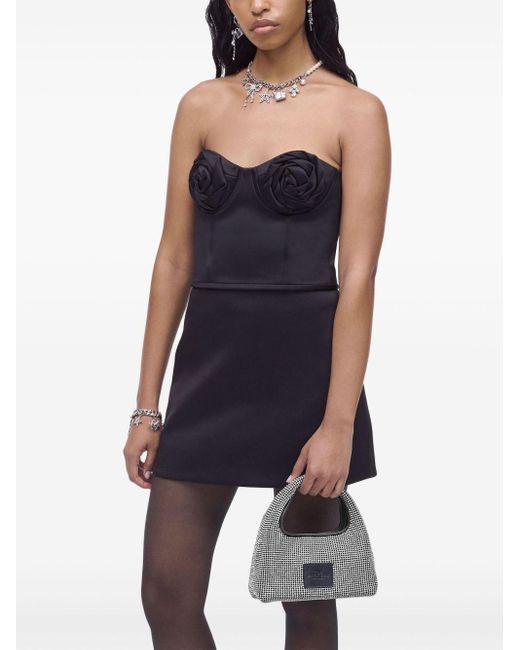 Marc Jacobs Black The Sack Crystal Embellished Mini Hobo Bag