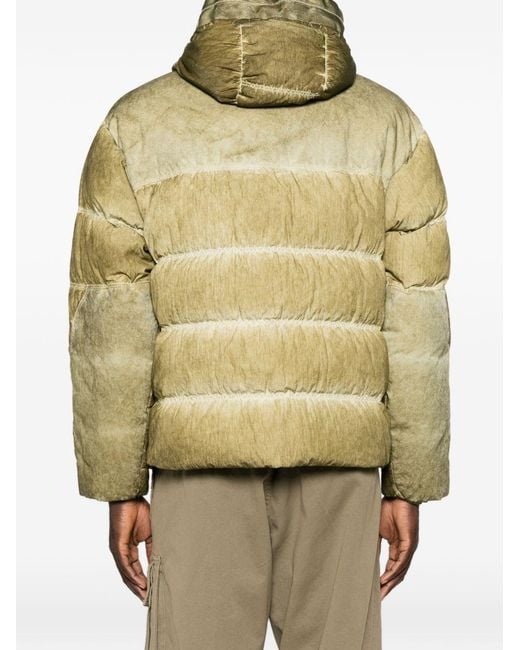 C P Company Green Short Down Jacket for men