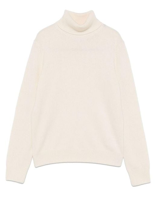 Mc2 Saint Barth White Turtleneck Sweater