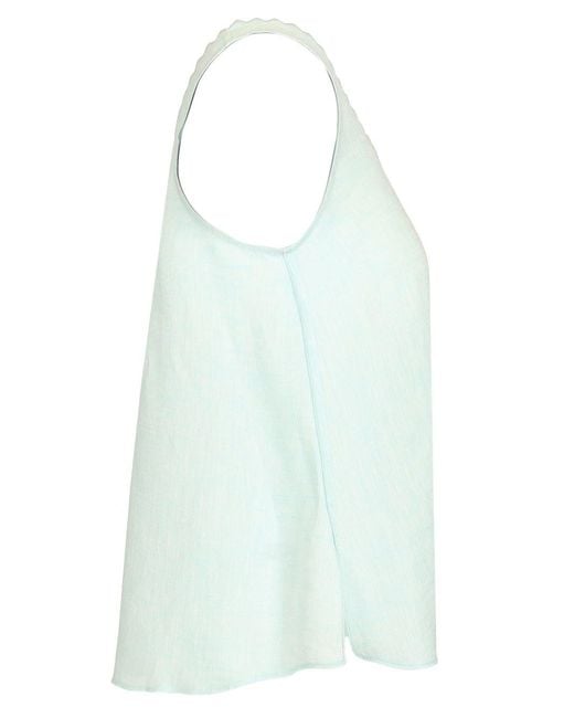 Forte_forte Blue Linen Top