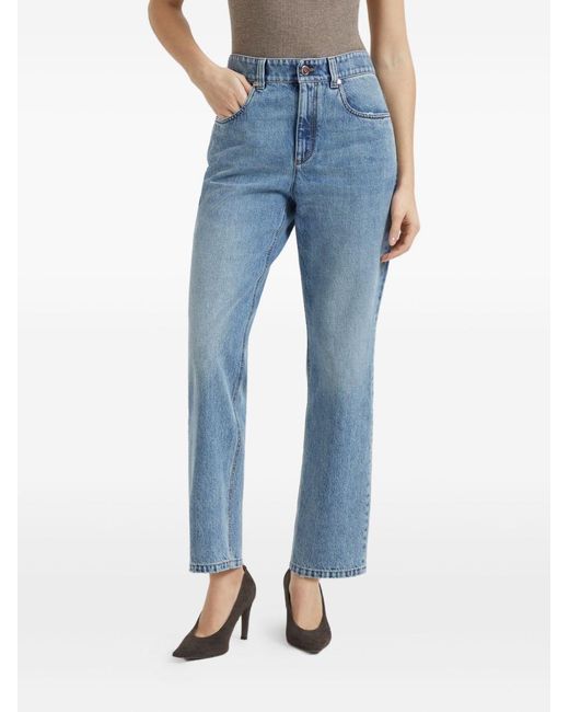 Brunello Cucinelli Blue Denim Cotton Jeans