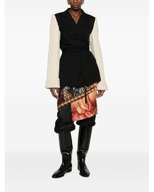 Dries Van Noten Black Beline Wool Jacket
