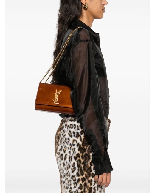 Borsa Kate Piccola di Saint Laurent in Brown