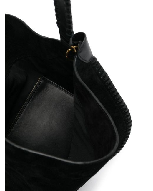 Isabel Marant Black Oskan Soft Leather Hobo Bag