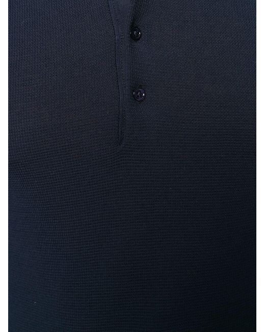 Paolo Pecora Black Cotton Polo Shirt for men