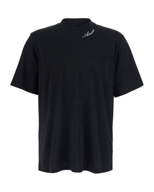 Amiri Black Logo T-Shirt for men