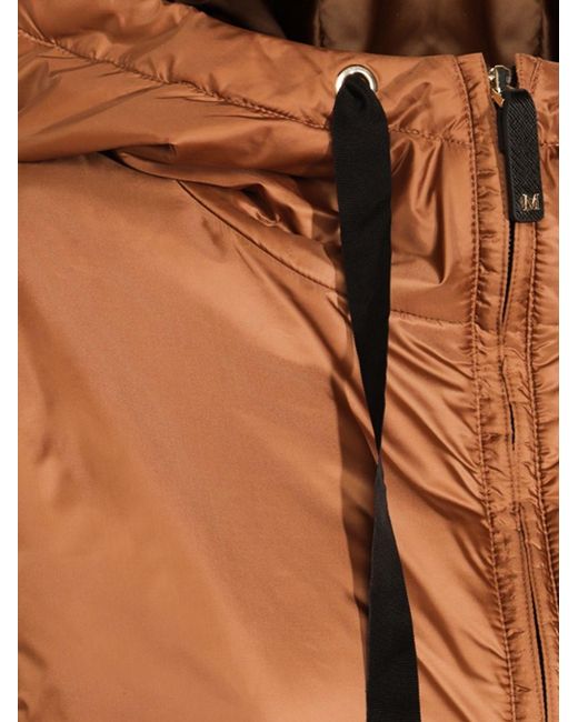 Max Mara Brown Nylon Padded Blouson Jacket