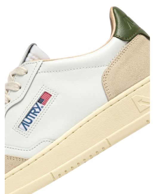 Autry White Sneaker Medalist Low