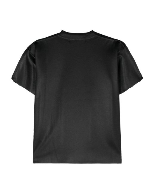 Junya Watanabe Black Open-Knit Crewneck T-Shirt