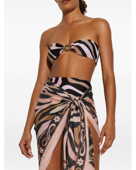 Emilio Pucci Pink Printed Cotton Sarong