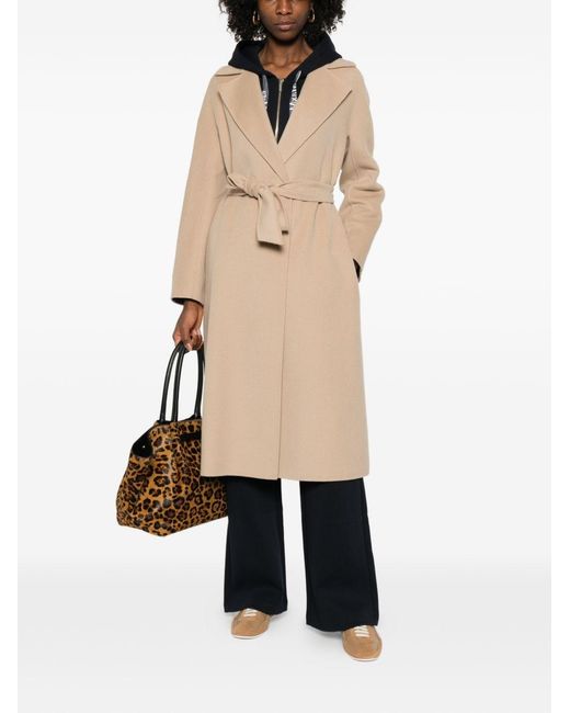 Max Mara Natural Wool Long Coat